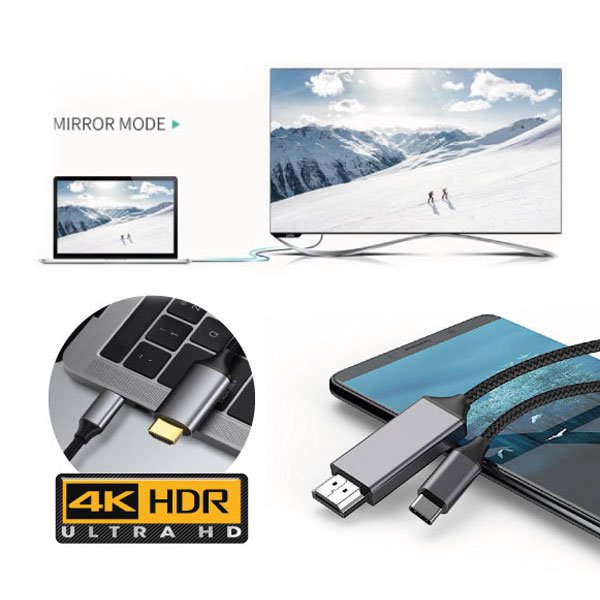 USB C – HDMI kábel adapter 4k