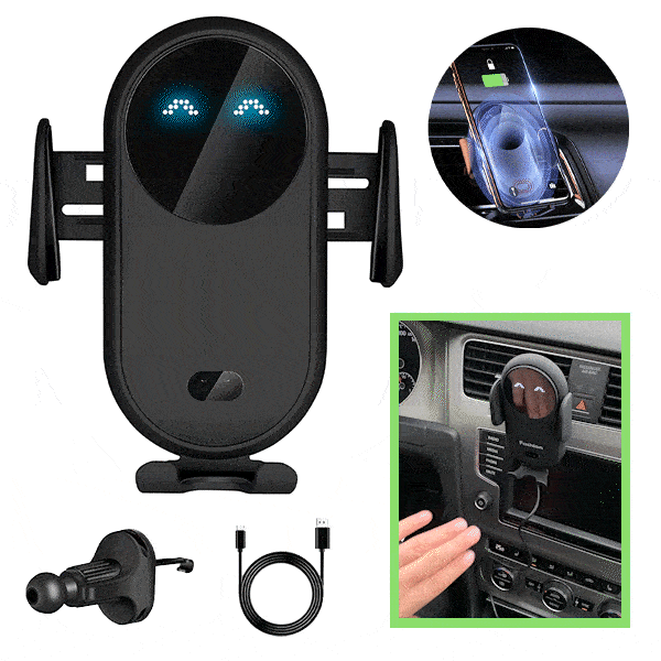 Vezeték nélküli töltő és telefontartó – Chargy