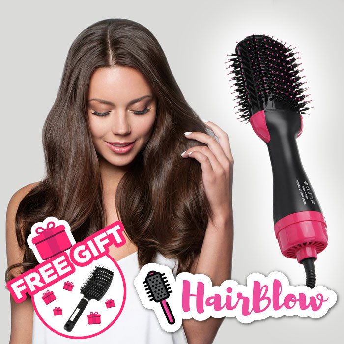 Formázó hajszárító + Hajkefe GRATIS