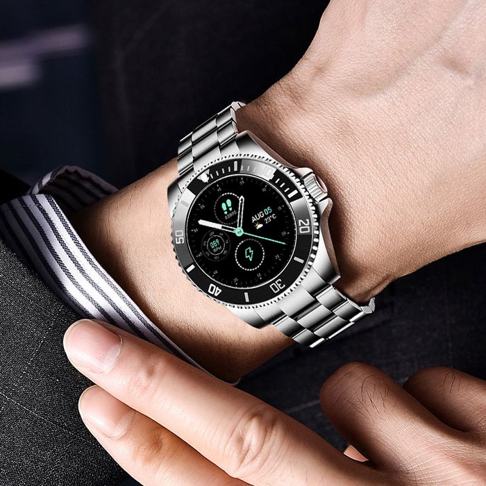 Férfi rozsdamentes acél okosóra - Smarty