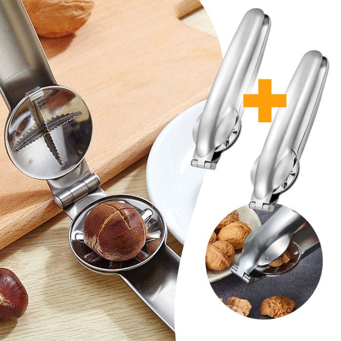 2 az 1-ben multifunkcionális diótörő és gesztenyenyitó (1+1 GRATIS) - NutCracker