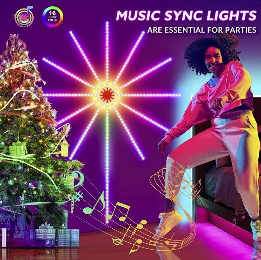 Tűzijáték színű LED lámpák - Firework