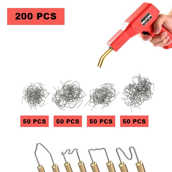 4 féle tűzőkapocs - 200 db - Weldystaple
