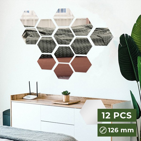 Tükrös falmatrica (12 darab) - Hexawally