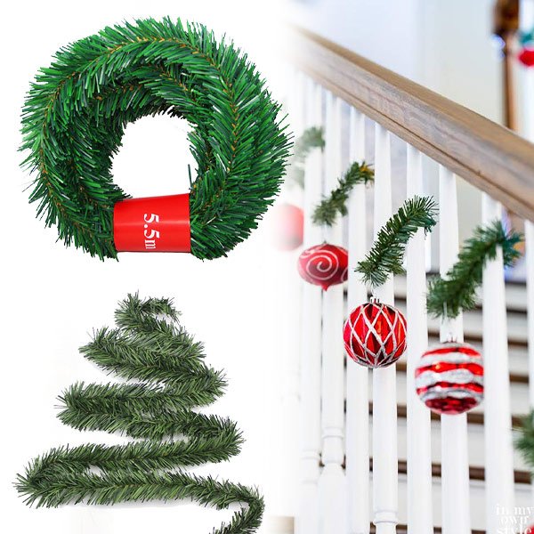 Karácsonyi fenyő girland, 5.5m - Garland