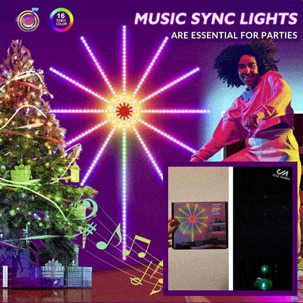 Tűzijáték, színes LED lámpák - Firework