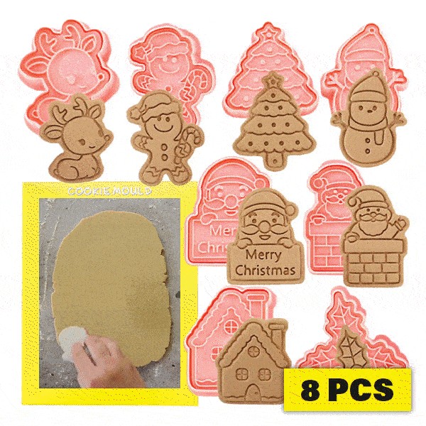 Karácsonyi sütiformák (8 darab) - Biscuity